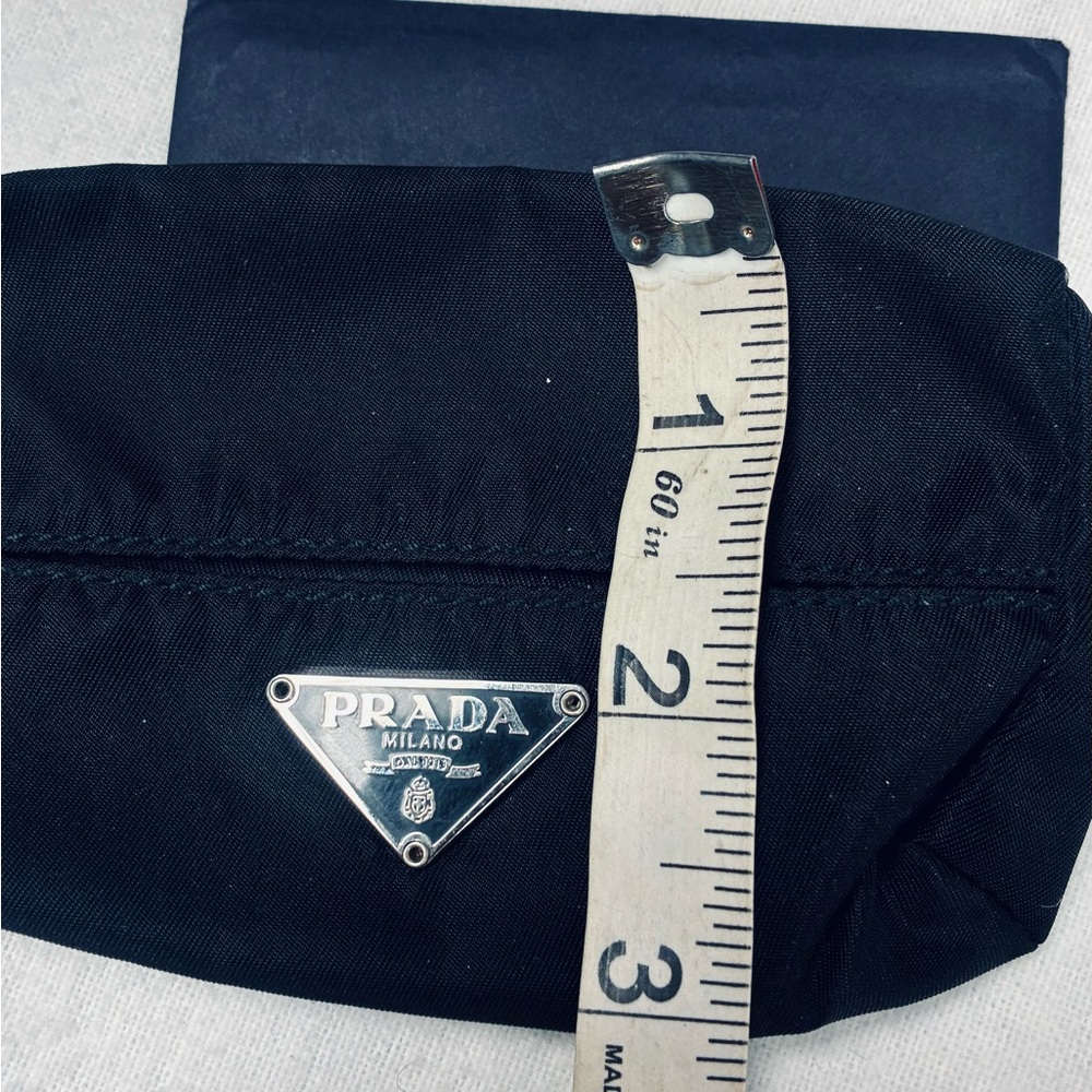 Authentic Prada 3pc Vintage Vela Pouch Set w Cards and Dustbag - Picture 10 of 15